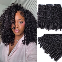 Extensions de cheveux humains bouclés birmans, cuticules alignées, double trame, boucles profondes et rebondissantes, vente en gros