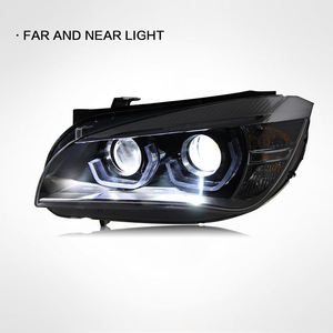 Ensemble de phares LED pour <span class=keywords><strong>BMW</strong></span> X1 <span class=keywords><strong>E84</strong></span> 2010-2015, barre lumineuse LED DRL, projecteur à double faisceau - Product Image 5