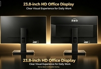 Ordinateur de bureau professionnel Hairuichuang, configuration personnalisée, 16 Go DDR4, 256 Go SSD + 1 To HDD, ensemble complet, directement de l'usine
