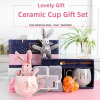 Tasses à café en céramique PinYou pour couple, motif marbré, résistantes aux hautes températures, sérigraphiées, cadeaux de mariage