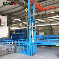 Monte-charge vertical hydraulique DAHUI personnalisé en acier au carbone pour entrepôt intérieur