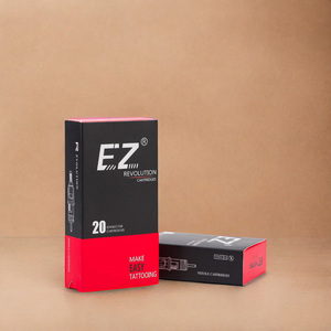 <span class=keywords><strong>EZ</strong></span> <span class=keywords><strong>Tattoo</strong></span> Revolution RM 20 Piezas # 8 # 10 # 12 Cartuchos de <span class=keywords><strong>Agujas</strong></span> para Tatuaje Desechables de Acero Inoxidable 316L con Certificación CE - Product Image 1