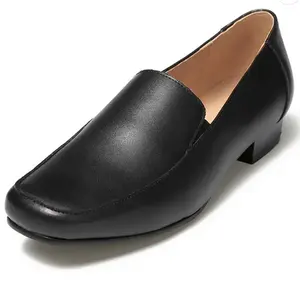 نعل خارجي أسود من الجلد XINXING من الصين خفيف الوزن عالي الجودة للنساء حذاء من الجلد سهل الارتداء حذاء تكتيكي رسمي