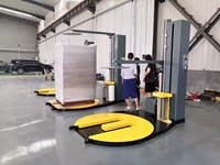 Machine d'emballage de palettes de qualité supérieure Lldpe Stretch Wrap Film Making Machine chariot élévateur entrer plateau tournant