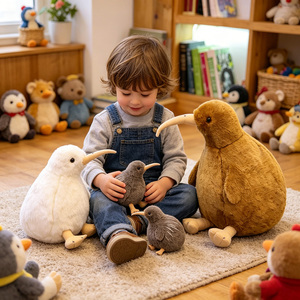 <span class=keywords><strong>Venta</strong></span> al por Mayor de Peluches de Mascotas de Nueva Zelanda, Peluche Suave de Pájaro Kiwi, Juguete para Niños, Regalo Infantil - Product Image 5