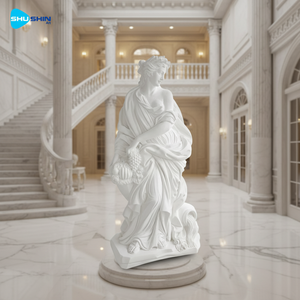 Escultura de Mármol Clásica Inspirada en la Fuente de <span class=keywords><strong>Trevi</strong></span>, Figura Femenina Hecha a Mano con Cornucopia, Diosa de la Abundancia para Iglesia o Jardín - Product Image 2