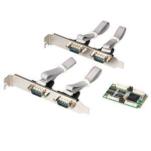 Mini PCIe RS232 4-Port Serielle Schnittstelle EXAR XR17V354 Chipsatz 15KV ESD DB9 COM Erweiterungsmodul -40-85C Industrielles IPC POS Win <span class=keywords><strong>Linux</strong></span> - Product Image 4