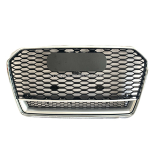 Griglia anteriore RS6 sostituzione griglia auto lucido nero cromato <span class=keywords><strong>A6</strong></span> griglia anteriore per <span class=keywords><strong>Audi</strong></span> <span class=keywords><strong>A6</strong></span> 2016 2017 <span class=keywords><strong>2018</strong></span> 2019 - Product Image 4