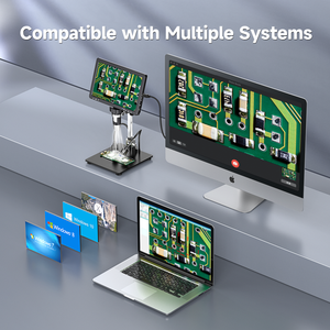 <span class=keywords><strong>Microscope</strong></span> électronique stéréo numérique Microlong avec carte 32 Go, caméra, écran 10,1 pouces, vidéo 1080P - Product Image 3