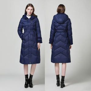 Manteau de duvet long de luxe pour femmes avec soutien OEM/ODM 90 duvet d'oie blanc pour l'<span class=keywords><strong>expédition</strong></span> dans l'<span class=keywords><strong>Arctique</strong></span> - Product Image 2