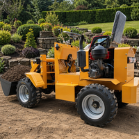 Mini-chargeuse sur pneus électrique haut de gamme avec siège à suspension, commande par joystick, chargeuse frontale compacte pour l'agriculture et la construction