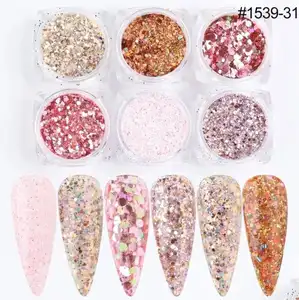 Wholesale Bulk 1kg Loose Glitter Powder Polyester Extra Fine Glitter Powder Multiple Color And Free Sample