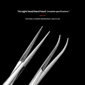 Pinset Pedikur Baja Tahan Karat, Forceps Paronychia, Pinset Kuku Kaki, Pinset Hangnail, Forceps Kapiler, Penjepit Jarum Bedah Medis - Product Image 2