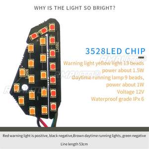 2 Luces LED de Señal de Giro para Motocicleta, Luces de Circulación Diurna DRL, Intermitentes para Kawasaki, BMW, Hayabusa, Yamaha, Honda - Product Image 5