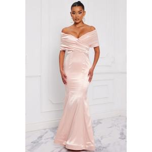 Nouvelle robe de soirée sexy à épaules dénudées, col en V profond, coupe sirène - Product Image 2