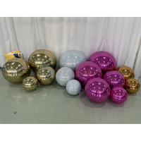 Décoration de boule brillante commerciale, sphère flottante géante en PVC, ballon miroir, ballon miroir gonflable pour la décoration d'événements