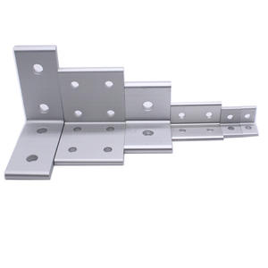 ตัวเชื่อมต่อมุมฉาก 90 องศา ยี่ห้อ Deying Industrial แบบ 4 รู 2 รู สำหรับติดตั้งแนวตั้ง อุปกรณ์เสริมสำหรับโครงอะลูมิเนียม  ขายึดมุมแบบหล่อขึ้นรูป - Product Image 1