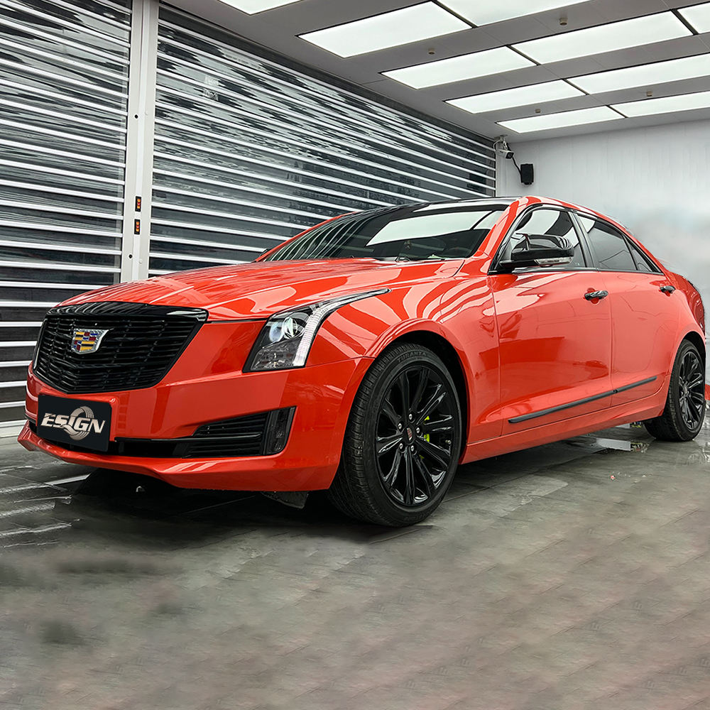 สีส้มลาวาเงาเปียก