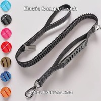 Laisse élastique pour chien, laisse extensible en nylon absorbant les chocs avec ceinture de sécurité pour voiture, fournitures pour animaux de compagnie, usine OEM