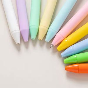 Bolígrafos de Plástico al por Mayor, Económicos, Multicolores, con Recubrimiento de Goma, con Logotipo Personalizado Impreso OEM para Papelería - Product Image 6