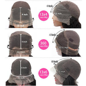 Parrucche per capelli umani in pizzo Remy ricci 13x4 parrucca in pizzo 8 ''-30'' ricci colorati Pre pizzicati onda profonda zenzero brasiliano arancione lungo - Product Image 4