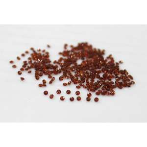 Gema de Granate Rojo Natural de 9 mm y 3.4 ct, Corte Brillante Redondo, para la Elaboración de Joyas - Product Image 4