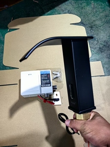 Modern <strong>Automatic</strong> <strong>Sensor</strong> Tap Black Stainless Steel Induction <strong>Faucet</strong> Smart Infrared <strong>Basin</strong> Tap Hand-Free Water Touchless <strong>Faucet</strong> - Product Image 3