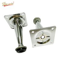 Pieds de meubles réglables en métal, style moderne, durables, pour lit et canapé, avec support de meuble chromé, vente chaude en usine