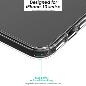 LIEKO <span class=keywords><strong>Coque</strong></span> de téléphone TPU transparente et transparente pour iPhone 12 13 14 15 16 Pro Max antichoc - Product Image 5