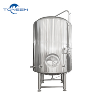Réservoir sous pression SUS304 de 200L, 500L, 1000L avec chemise de refroidissement au glycol et trappe latérale pour brassage de bière