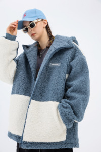 Mùa đông áo khoác ngoài trời cực Silicone các bản vá lỗi Sherpa lông cừu áo khoác - Product Image 6