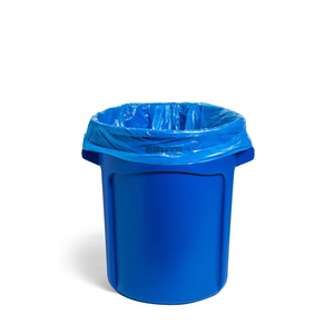 Bolsas de lavandería de HDPE azules desechables para ropa sucia, con fondo de sellado estrella, de alta resistencia, en rollo sin núcleo - Product Image 4