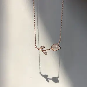 JY – collier en quartz Rose de Style coréen, pendentifs, cadeau pour femmes, bijoux, colliers pour femmes