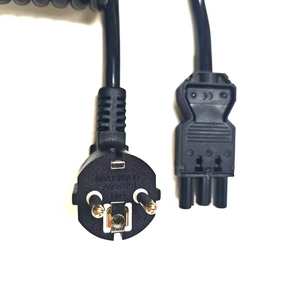 Câble d'alimentation industriel en spirale EU CEE 7/7 Schuko vers <span class=keywords><strong>connecteur</strong></span> GS 3 conducteurs 1,5 mm² résistant à l'huile en PU - Product Image 5