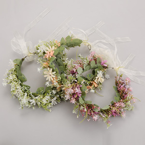 Serre-tête de mariée style forêt, <span class=keywords><strong>couronne</strong></span> de fleurs marguerites, élégance douce, simple et fraîche, style princesse, très tendance - Product Image 4