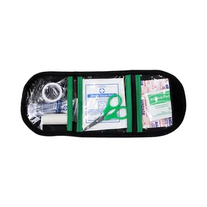 Mini kit de emergencia cuadrado pequeño económico personalizado de fábrica, botiquín de primeros auxilios de viaje para regalo, mujeres, niños, hogar
