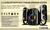 ODM Hifi Surround sans fil musique Woofer TV théâtre haut-parleur BT 2.1 CH multimédia USB Home cinéma système de haut-parleurs avec Subwoofer