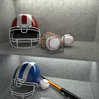 Boîte de présentation en acrylique pour balle de baseball de qualité supérieure, protégée contre les UV, de la marque Huacent, pour balle de taille officielle