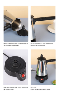 <span class=keywords><strong>Cafetera</strong></span> Espresso Portátil Plegable de Acero Inoxidable de Alta Calidad, Eléctrica, para Uso en Hoteles y Hogares - Product Image 3