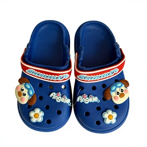 Pantoufles en PVC bleues, taille 35-40, bout rond, antidérapantes, semelle EVA de 15 mm, toutes saisons, pour la maison - Product Image 5