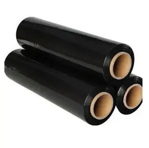 45 см/50 см черная полиэтиленовая стрейч-пленка 20mic черная оберточная пленка для упаковки поддонов