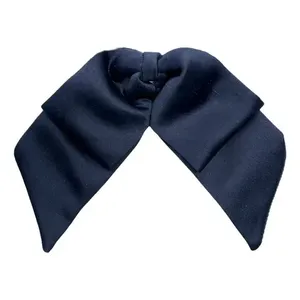 Papillon regolabile in stile scolastico per ragazze, accessorio per capelli in raso tinta unita, per bambini, da indossare in classe - Product Image 1