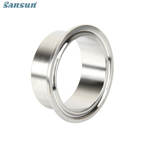 हाइजीन स्टेनलेस स्टील S304 s316l वेल्डिंग ट्रालैम्प फर्नियम निप्पल एडाप्टर 3a Sms din - Product Image 4