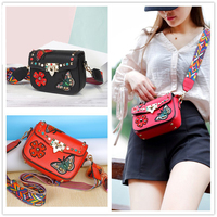 Sangle en nylon femme sac à main large sangle colorée bandoulière réglable sac accessoires ceinture sac sangles cuir Logo personnalisé