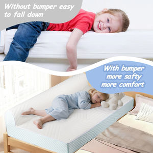 Cama Infantil con Barandilla, Colchón de Espuma de Alta Densidad Convertible para Dormitorio o Cuarto de Niños, Venta al Por Mayor B2B - Product Image 4