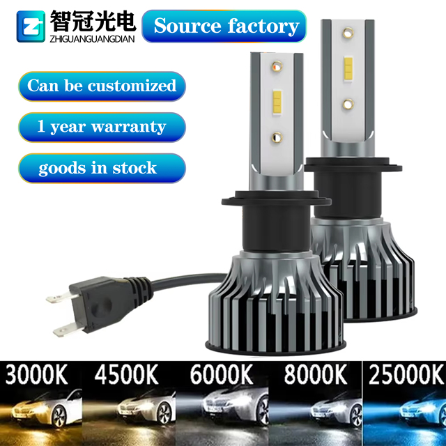 Heyword 3000K/4300K/6000K/8000K H1/H7/H3/1860/9006/9005/HB3/H11 12V New 20000LM 45W Car LED Headlight