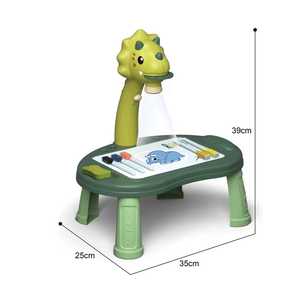教育活动恐龙学习桌玩具儿童智慧艺术绘画板桌儿童儿童绘图投影仪 - Product Image 2