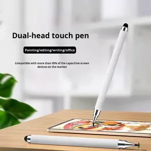 Stylet capacitif double tête, pointe en plastique et silicone, stylo tactile double usage compatible avec la plupart des écrans tactiles, <span class=keywords><strong>montage</strong></span> vidéo, dessin - Product Image 2