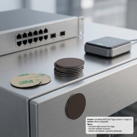 NFC 213 215 216 Mini RFID-Karte 13,56 MHz Tag-Münze 30mm Durchmesser PVC-Material Zugangskontrollkarten