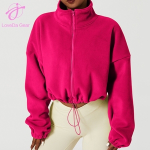 Felpa Casual da Donna Loveda, Doppio Strato in Pile, Collo Alto, Vestibilità Ampia, Calda per Attività all'Aperto e Fitness - Product Image 4
